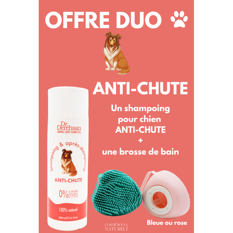 Shampooing anti-chute pour chien
