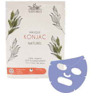 Masque pour le visage au konjac 100% naturel et biodégradable