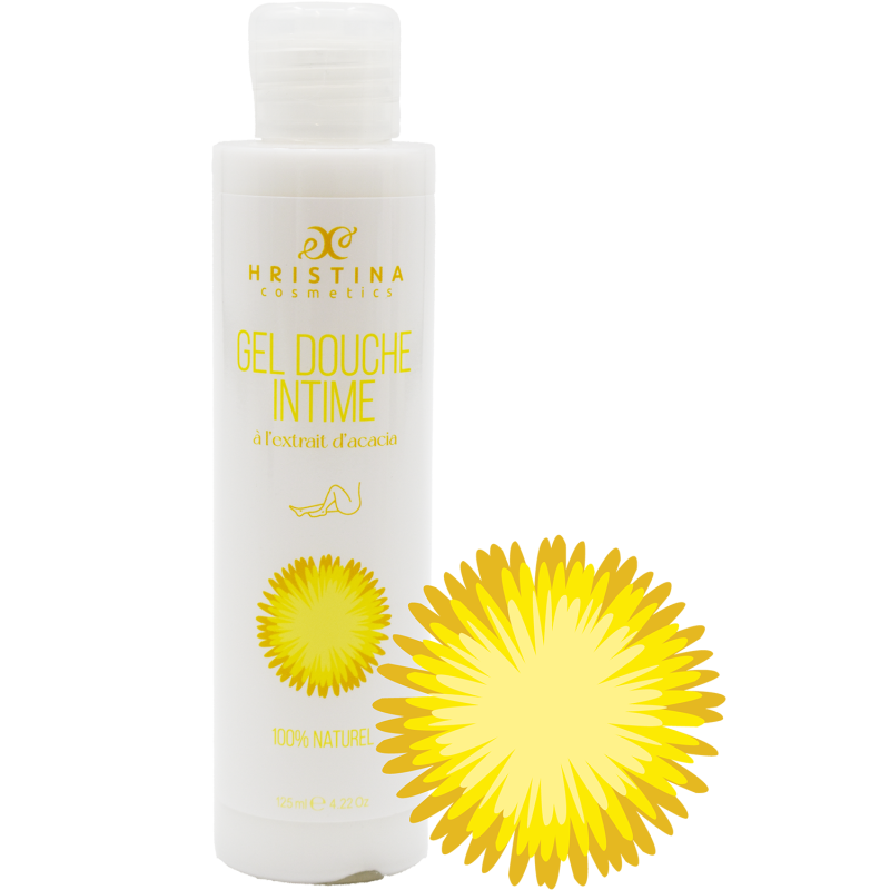 Gel douche intime à l'extrait d'acacia. 100% naturel
